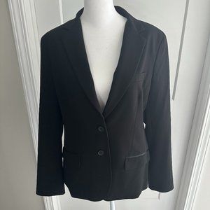 Black Notch Lapel 2 Button New York & Company Blazer - size 10